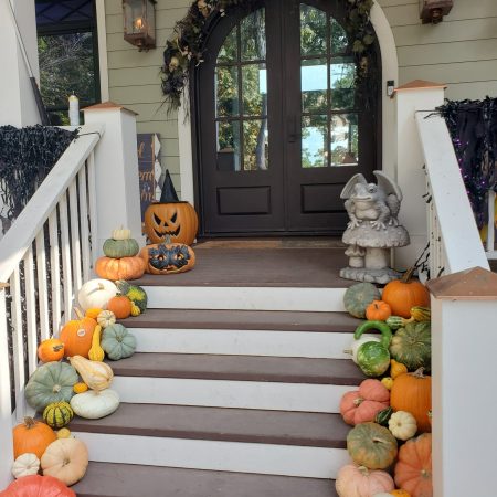 Fall porch decorating service in Cumming GA
